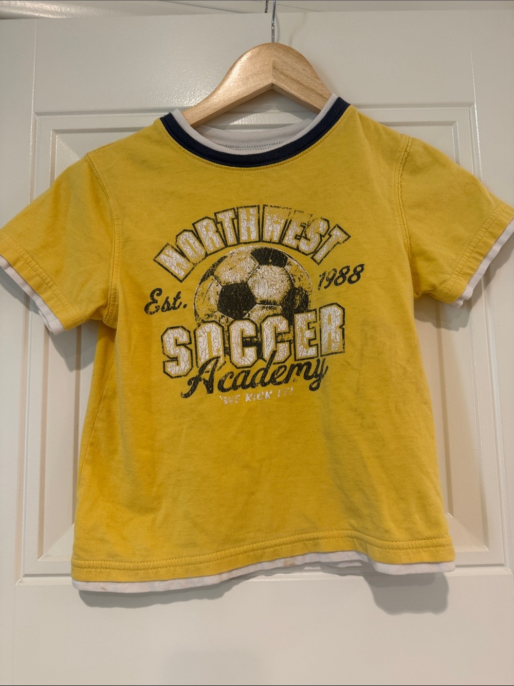 VTG Arizona Jean Company Yellow & Navy Soccer Academy Tee